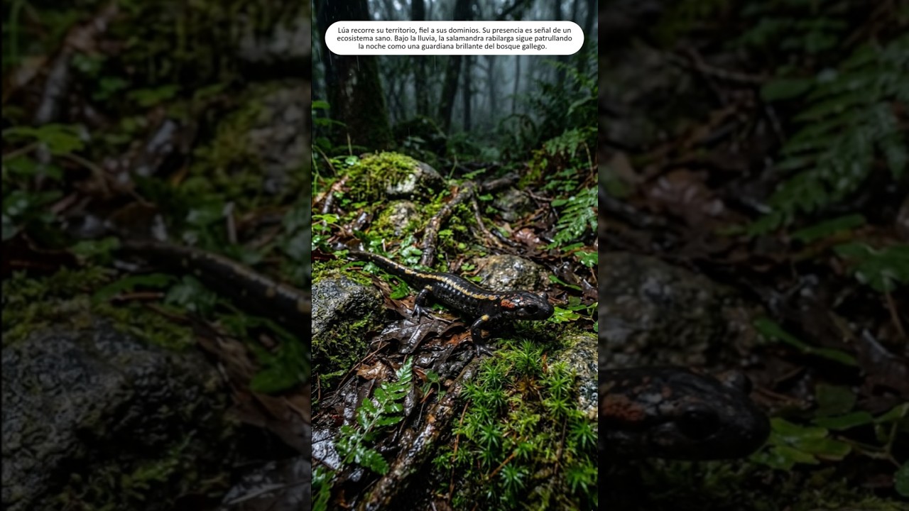 La Salamandra rabilarga en Galicia #animalessalvajes #naturaleza #salamandra #galicia