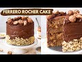 EPIC Ferrero Rocher Chocolate Cake| Eggless Nutella Cake Recipe | Best Chocolate Frosting Recipe