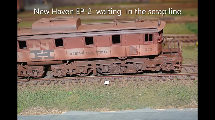 New Haven Locomotive waiting to be scrapped HO scale EP-2