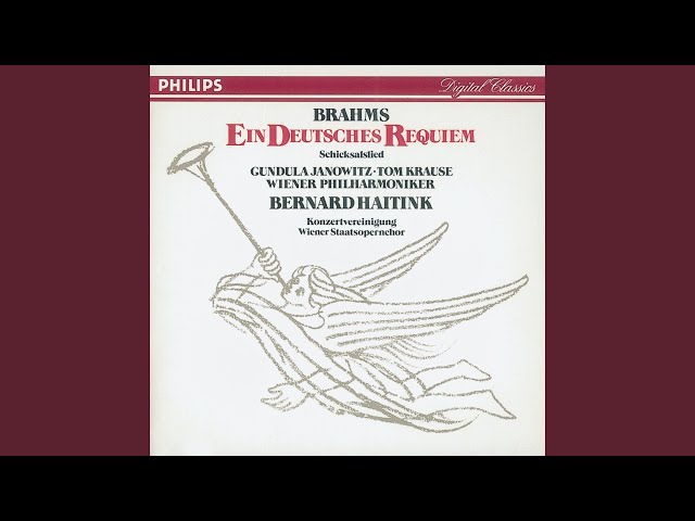 Brahms - Un Requiem Allemand: Choeur "Wie lieblich sind Deine Wohnungen" : Ch Opéra & Orch Philh Vienne / B.Haitink