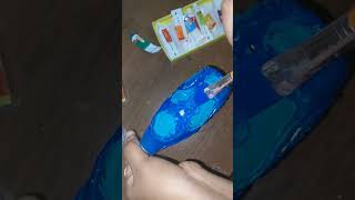 Texture bottle painting||part 2||bottle painting for beginners||easy trickshortsshortvideo viral