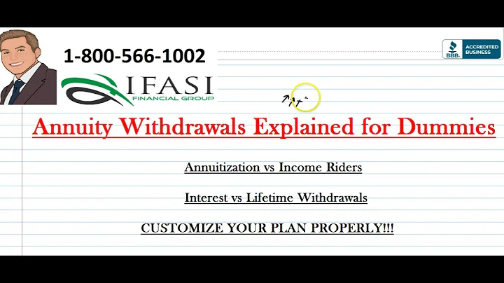Annuity Withdrawals - Annuity Withdrawals Explained