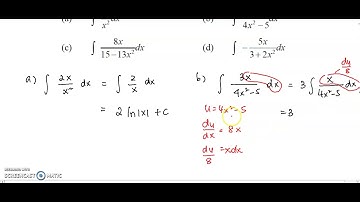 Tutorial: 6.2 Integration of Rational Functions that produce answers in Log  (Question 1-2)