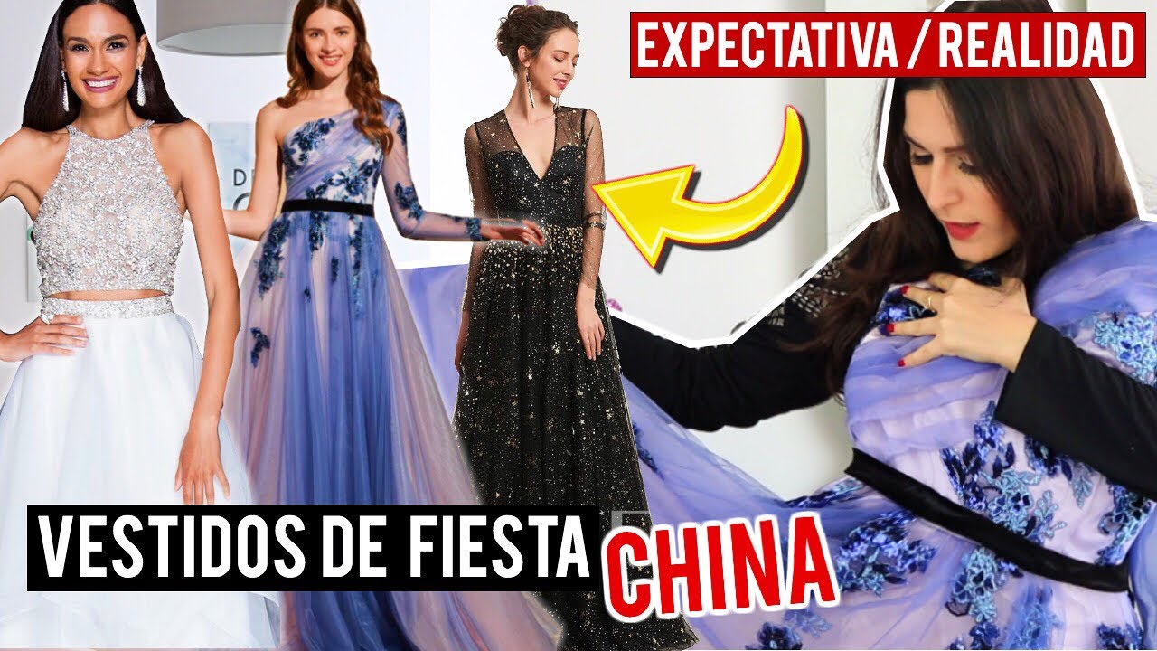 VESTIDOS de FIESTA de CHINA! ES UNA ESTAFA?!? (EXPECTATIVA/REALIDAD) -  YouTube
