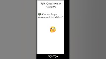 Can You DROP a Constraint from a Table? 😲 | SQL | sql constraints #shorts #sqlshorts