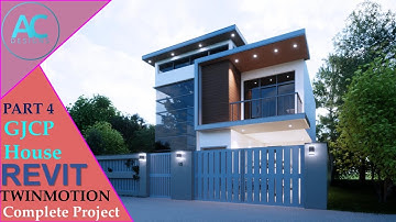 GJCP House | Part 4 | Complete Step By Step Project | Revit and Twinmotion Tutorial
