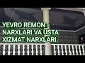 #YEVRO REMONT NARXLARI VA USTA XIZMAT NARXLARI