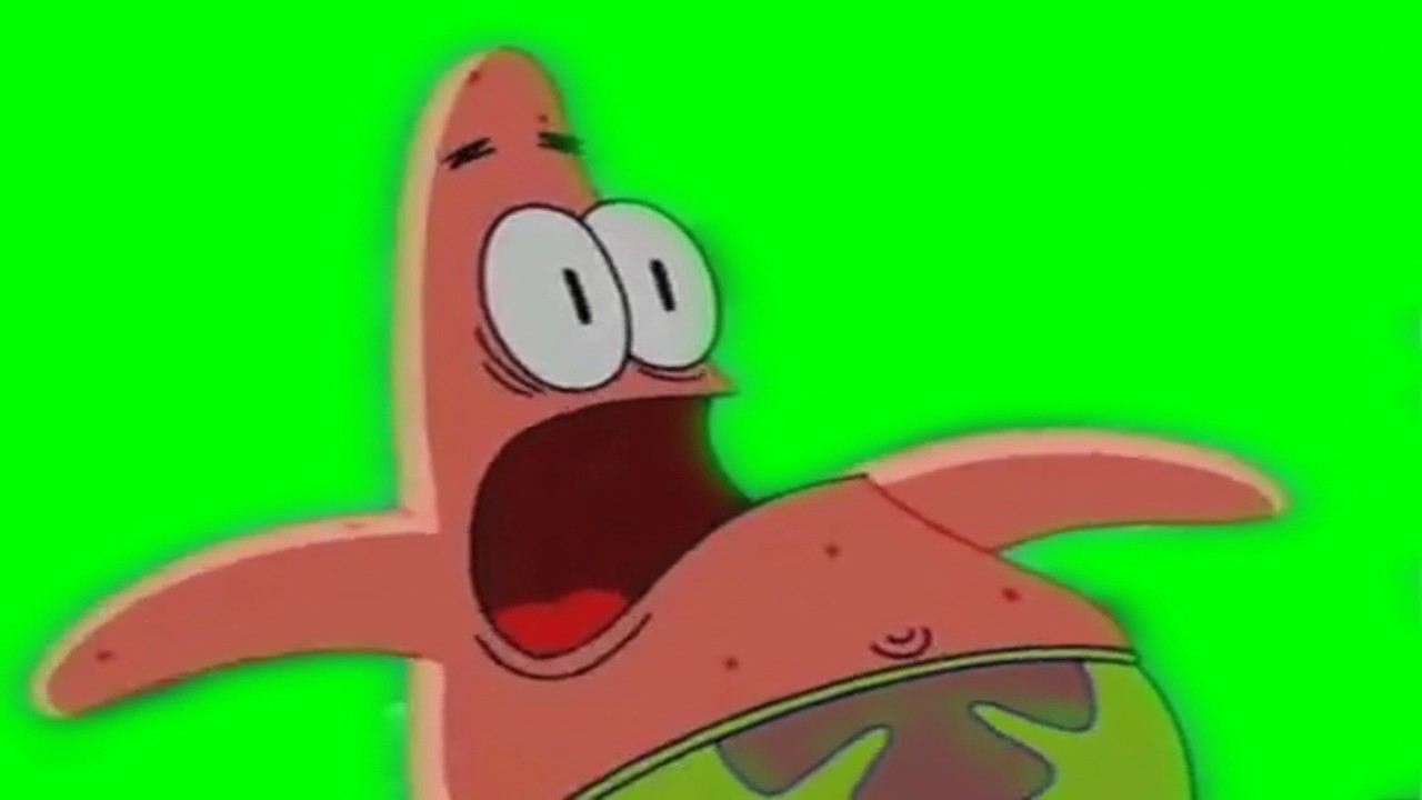SpongeBob Green Screen: Patrick Screaming - YouTube