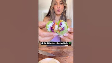Grilled Chicken Spring Rolls!
