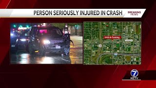 1 person seriously injured in crash Wednesday night