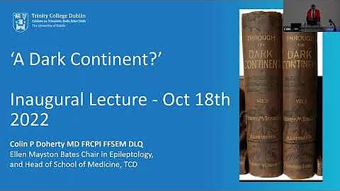 Professor Colin Doherty's Inaugural Lecture 18/10/22