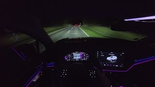 2025 VW Touareg V6 TDI 286PS - IQ. Light night drive | POV