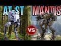 AT-ST vs Mantis | Halo vs Star Wars: Who Would Win?