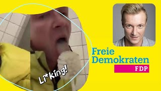 Martin Neumaier goes viral/ German politician's video of licking public toilets Resimi