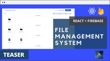 React Js Firebase File Management System | Coming Soon | Teaser