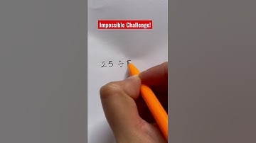 Impossible Challenge! #math #tutor #youtube #mathtrick #challenge #genius #youtubeshorts #youtuber
