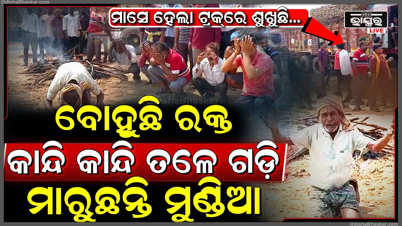 ସରକାରଙ୍କୁ ମୁଣ୍ଡିଆ ମାରି କାନ୍ଦି କାନ୍ଦି ତଳେ ଗଡ଼ି ଯାଉଛନ୍ତି... ଟ୍ରକ୍‌ରେ ଲୋଡ ହୋଇଛି ଆମ ରକ୍ତ...