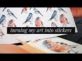 how i turn my art into stickers · silhouette cameo tutorial