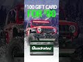 Get a $100 Quadratec Gift Card for only $80!