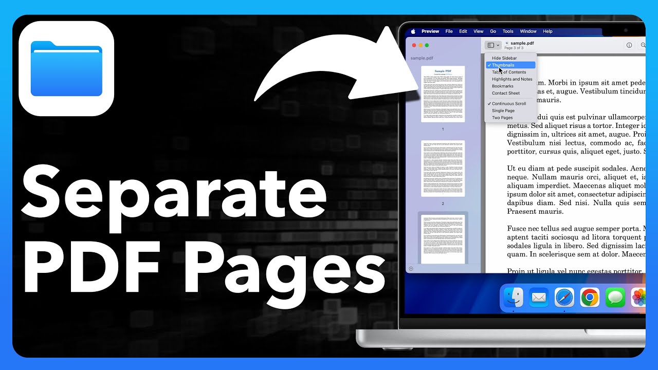 How To Split PDF Pages To Separate Files On Mac - YouTube
