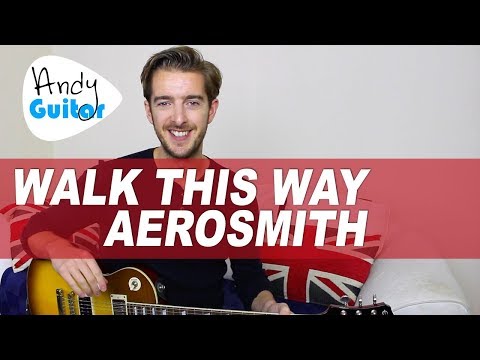 Aerosmith - Walk This Way Guitar Lesson - Electric Guitar Tutorial
