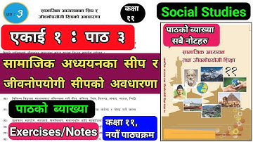 Social Studies and Life Skill Education Class 11 | Unit 1, Lesson 3 Exercises Notes & Explanation