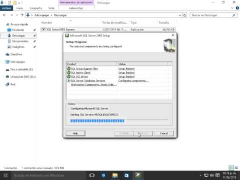 Instalar SQL Server 2005 Express en Windows 10