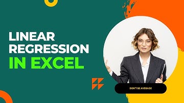 Linear Regression in Excel: A Step-by-Step Guide