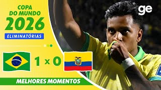Thumbnail for BRASIL 1 X 0 EQUADOR | MELHORES MOMENTOS | 7ª RODADA ELIMINATÓRIAS COPA DO MUNDO 2026 | ge.globo