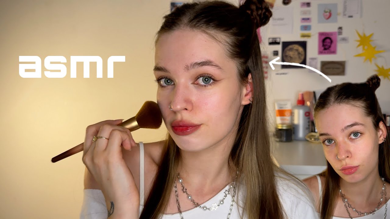 ASMR делаю себе макияж🎀 (я не умею)