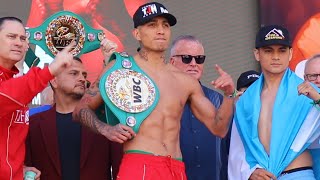 Mario Barrios Weigh In And Final Faceoff with Marcos Maidana Brother