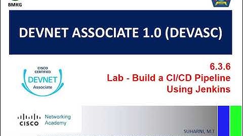 Lab 6.3.6 Build a CI/CD Pipeline Using Jenkins - DevNet Associate 1.0 (DEVASC) Part 1