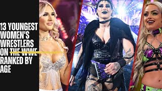 13 Youngest Women's Wrestlers On The WWE Roster, Ranked By Age | WWE 2024 | WWE superstars Real Age