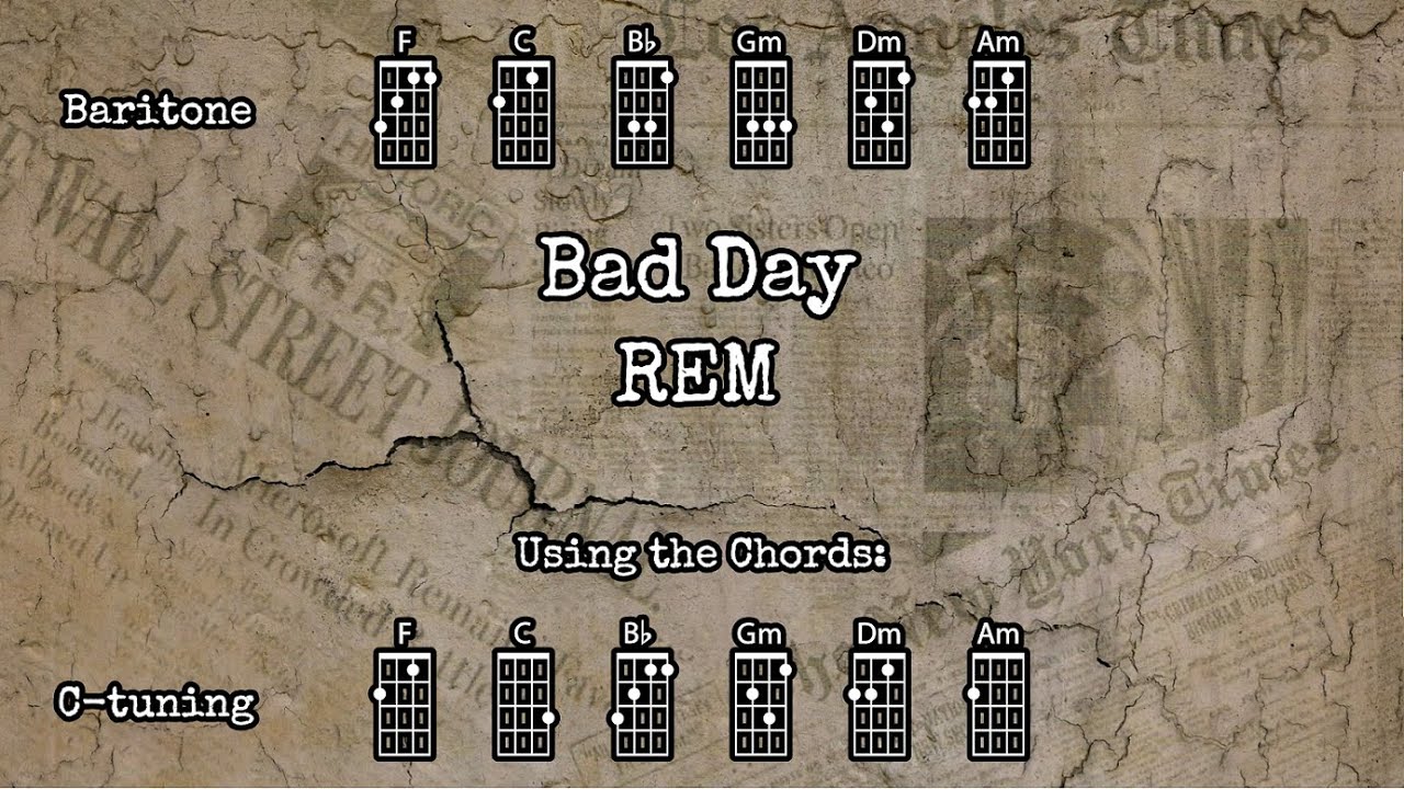 Bad Day REM Ukulele Play Along YouTube