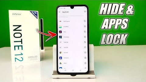 How To Hide & Apps Lock Infinix Note 12 | | Note 12 Pro | Note 12 Turbo