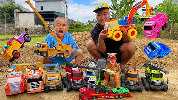 Em tu bi ai có xe cần cẩu xịn hơn cứu hộ máy xúc thoát khỏi mê cung bìa cứng