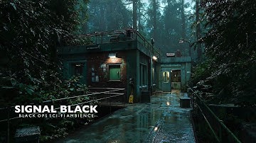 Operation: Signal Black – Dark Sci-Fi Rain Ambience | 4K