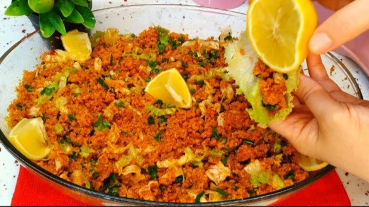 KISIRI BİRDE BENİM TARİFİMLE DENE????YERKEN PARMAKLARA DİKKAT????NEFİS YEMEK TARİFLERİ kısır tarifi kolay