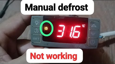 Wat te doen als handmatig ontdooien niet werkt in Dixell #zkmultitech