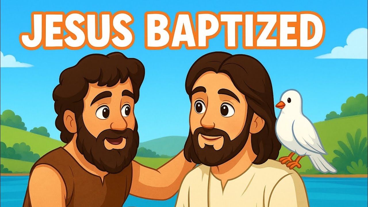 The Story of the Baptism of Jesus. Bible Song for kids - YouTube