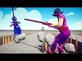 Battle royale mode on pits with spikes  totally accurate battle simulator tabs