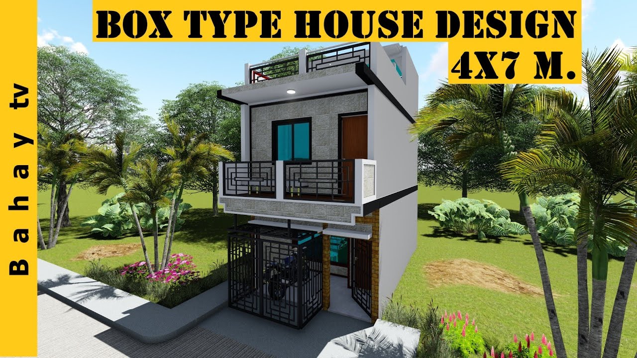 BOX TYPE 2 STOREY HOUSE W\ROOF DECK 4x7 meters YouTube