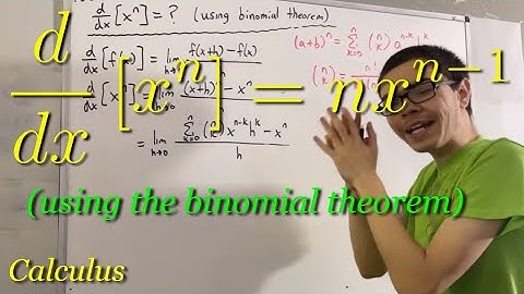 Deriving the Power Rule using the binomial theorem [ILIEKMATHPHYSICS]