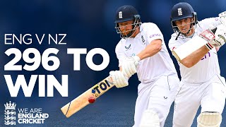 Root and Bairstow Lead The Chase | 296 To Win | England v New Zealand 2022