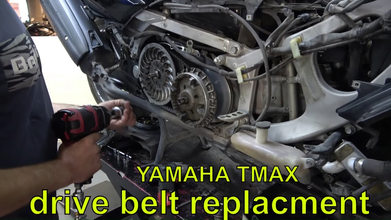 Drive belt replacment on the YAMAHA TMAX scooter