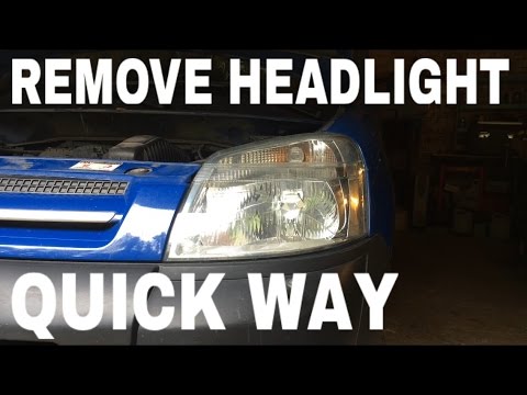 Remove Headlight Without Having To Remove Bumper Citroen Berlingo / Peugeot Partner - Youtube