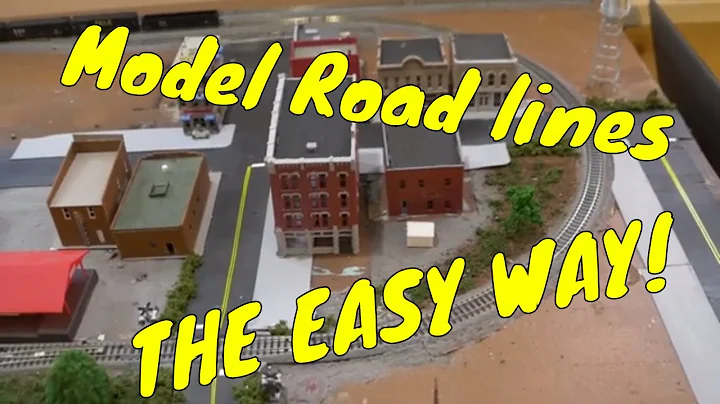 Ridiculously Easy Model Road lines for Model Railroads!