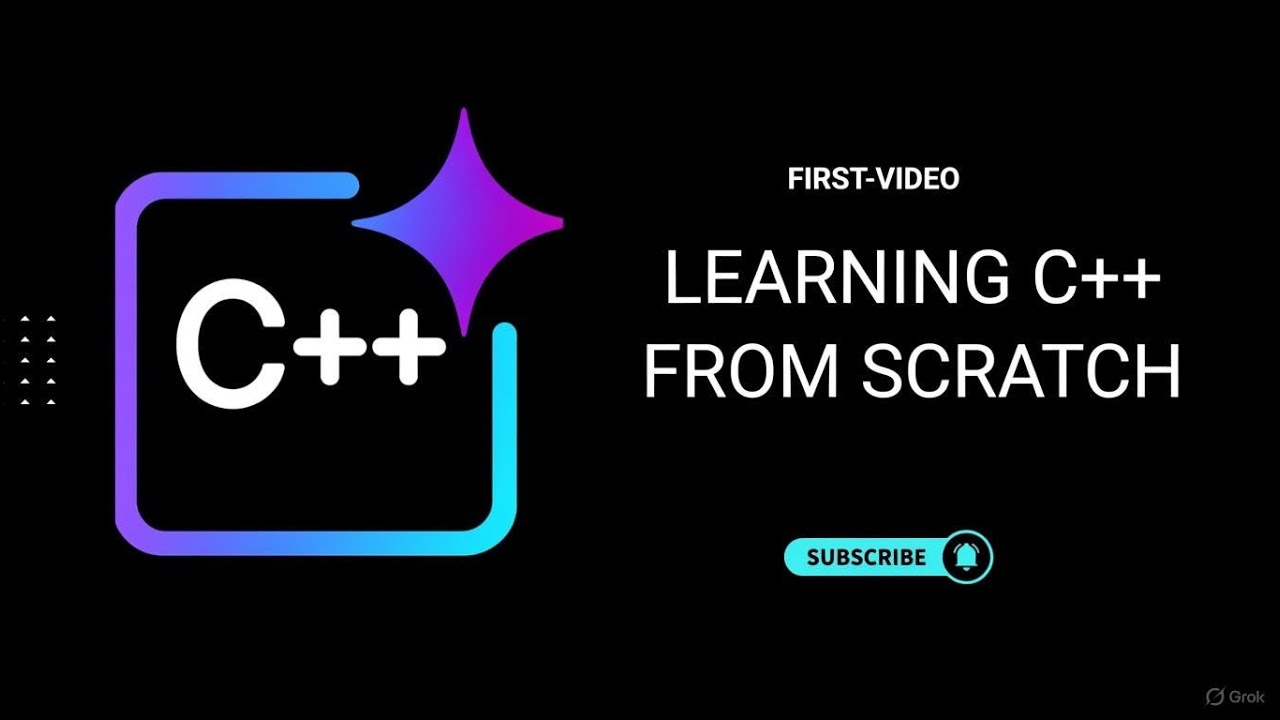 Learning C++ from Scratch (First-video) - YouTube