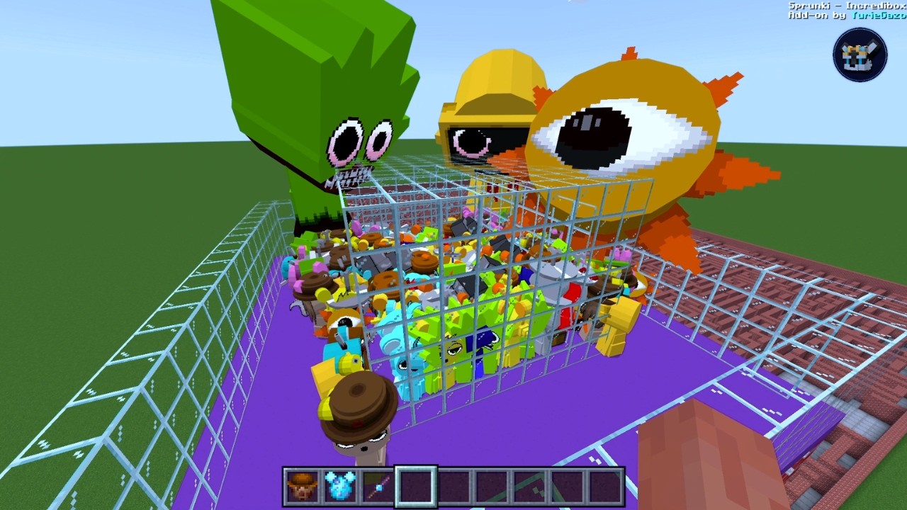 NEW BIG Incredibox Sprunki VS HORROR SPRUNKI! Fun Adventure MAP MAZE Ep. 2 | Minecraft Bedrock PE