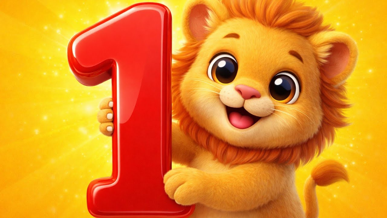 1–4 Counting Song 👶 | Learn Numbers with Cute Animals